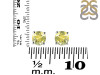 Lemon Quartz Stud Earring LEM-RDE-1435.
