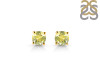 Lemon Quartz Stud Earring LEM-RDE-1435.