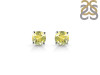 Lemon Quartz Stud Earring LEM-RDE-1435.