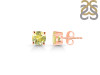 Lemon Quartz Stud Earring LEM-RDE-1435.