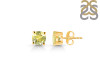 Lemon Quartz Stud Earring LEM-RDE-1435.