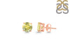 Lemon Quartz Stud Earring LEM-RDE-1436.
