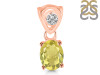 Lemon Quartz Pendant LEM-RDP-551-V-LOOP.
