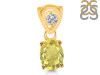 Lemon Quartz Pendant LEM-RDP-551-V-LOOP.