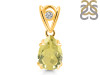 Lemon Quartz Pendant LEM-RDP-752-V-LOOP.