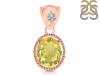 Lemon Quartz Pendant LEM-RDP-755-V-LOOP.