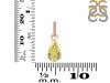 Lemon Quartz & White Topaz Pendant LEM-RDP-757-CZ.