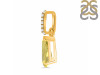 Lemon Quartz & White Topaz Pendant LEM-RDP-757-CZ.