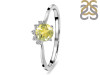 Lemon Quartz & White Topaz Ring LEM-RDR-1942.