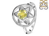 Lemon Quartz Pentacle Ring LEM-RDR-2137.