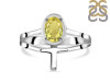 Lemon Quartz Holy Cross Ring LEM-RDR-2148.