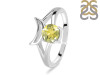 Lemon Quartz Crescent Moon Ring LEM-RDR-2151.