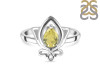 Lemon Quartz Lotus Ring LEM-RDR-2157.