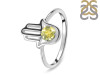 Lemon Quartz Hamsa Hand Ring LEM-RDR-2163.