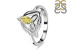 Lemon Quartz Triquetra Ring LEM-RDR-2166.