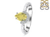 Lemon Quartz & White Topaz Ring LEM-RDR-2192.