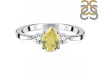 Lemon Quartz & White Topaz Ring LEM-RDR-2213.