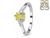 Lemon Quartz & White Topaz Ring LEM-RDR-2213.