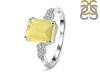Lemon Quartz & White Topaz Ring LEM-RDR-2215.