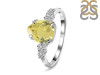 Lemon Quartz & White Topaz Ring LEM-RDR-2216.