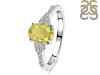 Lemon Quartz & White Topaz Ring LEM-RDR-2219.