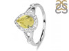 Lemon Quartz & White Topaz Ring LEM-RDR-2243.