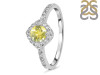Lemon Quartz & White Topaz Ring LEM-RDR-2260.