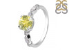 Lemon Quartz & White Topaz Ring LEM-RDR-2269.