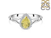 Lemon Quartz & White Topaz Ring LEM-RDR-2271.