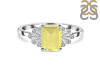 Lemon Quartz & White Topaz Ring LEM-RDR-2272.