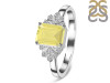 Lemon Quartz & White Topaz Ring LEM-RDR-2272.