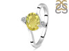 Lemon Quartz & White Topaz Ring LEM-RDR-3264.