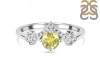 Lemon Quartz & White Topaz Ring LEM-RDR-2296.