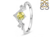 Lemon Quartz & White Topaz Ring LEM-RDR-2296.