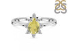Lemon Quartz & White Topaz Ring LEM-RDR-2305.