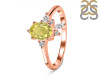 Lemon Quartz & White Topaz Ring LEM-RDR-2398.