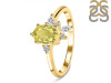 Lemon Quartz & White Topaz Ring LEM-RDR-2398.
