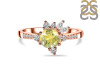 Lemon Quartz & White Topaz Ring LEM-RDR-2406.