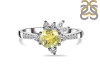 Lemon Quartz & White Topaz Ring LEM-RDR-2406.