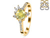 Lemon Quartz & White Topaz Ring LEM-RDR-2406.