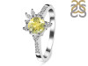 Lemon Quartz & White Topaz Ring LEM-RDR-2406.