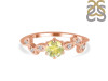 Lemon Quartz & White Topaz Ring LEM-RDR-2981.