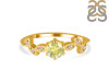 Lemon Quartz & White Topaz Ring LEM-RDR-2981.