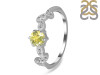 Lemon Quartz & White Topaz Ring LEM-RDR-2981.
