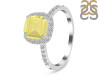 Lemon Quartz & White Topaz Ring LEM-RDR-3119.