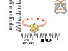 Lemon Quartz & White Topaz Ring LEM-RDR-3140.