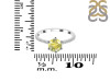 Lemon Quartz & White Topaz Ring LEM-RDR-3140.