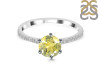 Lemon Quartz & White Topaz Ring LEM-RDR-3140.
