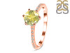 Lemon Quartz & White Topaz Ring LEM-RDR-3140.