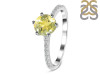 Lemon Quartz & White Topaz Ring LEM-RDR-3140.